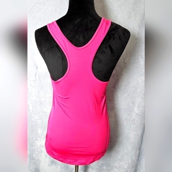 Nike Pro Women's Dri Fit Athletic Tank Top Hot Pink/Black Size Medium EUC - Picture 2 of 7